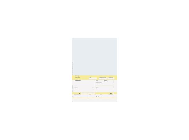 Faktura/Giro A4 Las.1x blå(100 